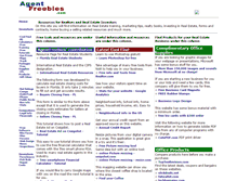 Tablet Screenshot of agentfreebies.com